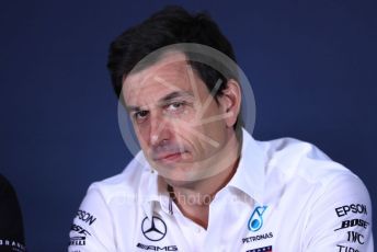 World © Octane Photographic Ltd. Formula 1 - Canadian GP – Friday FIA Team Press Conference. Toto Wolff - Executive Director & Head of Mercedes - Benz Motorsport. Circuit de Gilles Villeneuve, Montreal, Canada. Friday 7th June 2019.
