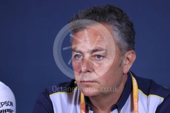 World © Octane Photographic Ltd. Formula 1 - Canadian GP – Friday FIA Team Press Conference. Mario Isola – Pirelli Head of Car Racing. Circuit de Gilles Villeneuve, Montreal, Canada. Friday 7th June 2019.