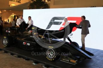 World © Octane Photographic Ltd. Formula 1 –  Abu Dhabi GP - Paddock. 2019 FIA F3 car lauch. Yas Marina Circuit, Abu Dhabi. Thursday 22nd November 2018.