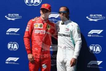 World © Octane Photographic Ltd. Formula 1 – French GP. Qualifying.Mercedes AMG Petronas Motorsport AMG F1 W10 EQ Power+ - Lewis Hamilton and Scuderia Ferrari SF90 – Charles Leclerc. Paul Ricard Circuit, La Castellet, France. Saturday 22nd June 2019.