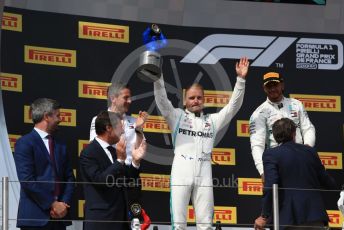 World © Octane Photographic Ltd. Formula 1 – French GP. Podium. Mercedes AMG Petronas Motorsport AMG F1 W10 EQ Power+ - Lewis Hamilton and Valtteri Bottas. Paul Ricard Circuit, La Castellet, France. Sunday 23rd June 2019.