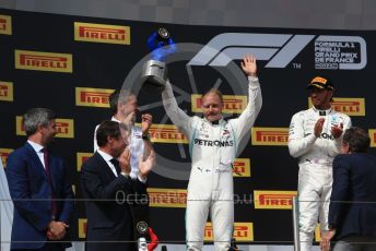 World © Octane Photographic Ltd. Formula 1 – French GP. Podium. Mercedes AMG Petronas Motorsport AMG F1 W10 EQ Power+ - Lewis Hamilton and  Valtteri Bottas. Paul Ricard Circuit, La Castellet, France. Sunday 23rd June 2019.