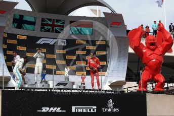 World © Octane Photographic Ltd. Formula 1 – French GP. Podium. Mercedes AMG Petronas Motorsport AMG F1 W10 EQ Power+ - Lewis Hamilton, Valtteri Bottas and Scuderia Ferrari SF90 – Charles Leclerc. Paul Ricard Circuit, La Castellet, France. Sunday 23rd June 2019.