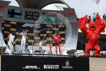 World © Octane Photographic Ltd. Formula 1 – French GP. Podium. Mercedes AMG Petronas Motorsport AMG F1 W10 EQ Power+ - Lewis Hamilton,  Valtteri Bottas and Scuderia Ferrari SF90 – Charles Leclerc. Paul Ricard Circuit, La Castellet, France. Sunday 23rd June 2019.