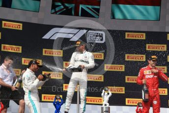 World © Octane Photographic Ltd. Formula 1 – French GP. Podium. Mercedes AMG Petronas Motorsport AMG F1 W10 EQ Power+ - Lewis Hamilton,  Valtteri Bottas and Scuderia Ferrari SF90 – Charles Leclerc. Paul Ricard Circuit, La Castellet, France. Sunday 23rd June 2019.