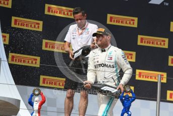 World © Octane Photographic Ltd. Formula 1 – French GP. Podium. Mercedes AMG Petronas Motorsport AMG F1 W10 EQ Power+ - Lewis Hamilton and Valtteri Bottas. Paul Ricard Circuit, La Castellet, France. Sunday 23rd June 2019.