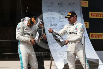 World © Octane Photographic Ltd. Formula 1 – French GP. Podium. Mercedes AMG Petronas Motorsport AMG F1 W10 EQ Power+ - Lewis Hamilton and Valtteri Bottas. Paul Ricard Circuit, La Castellet, France. Sunday 23rd June 2019.