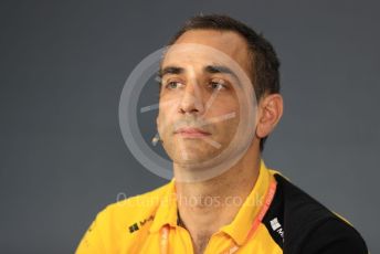 World © Octane Photographic Ltd. Formula 1 - French GP – Friday FIA Team Press Conference. Cyril Abiteboul - Managing Director of Renault Sport Racing Formula 1 Team. Paul Ricard Circuit, La Castellet, France. Friday 21st June 2019.