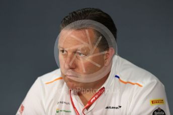 World © Octane Photographic Ltd. Formula 1 - French GP – Friday FIA Team Press Conference. Zak Brown - Executive Director of McLaren Technology Group. Paul Ricard Circuit, La Castellet, France. Friday 21st June 2019.