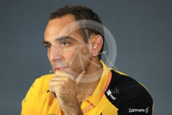 World © Octane Photographic Ltd. Formula 1 - French GP – Friday FIA Team Press Conference. Cyril Abiteboul - Managing Director of Renault Sport Racing Formula 1 Team. Paul Ricard Circuit, La Castellet, France. Friday 21st June 2019.