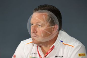 World © Octane Photographic Ltd. Formula 1 - French GP – Friday FIA Team Press Conference. Zak Brown - Executive Director of McLaren Technology Group. Paul Ricard Circuit, La Castellet, France. Friday 21st June 2019.