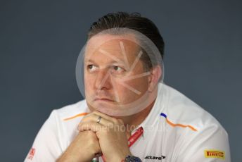 World © Octane Photographic Ltd. Formula 1 - French GP – Friday FIA Team Press Conference. Zak Brown - Executive Director of McLaren Technology Group. Paul Ricard Circuit, La Castellet, France. Friday 21st June 2019.