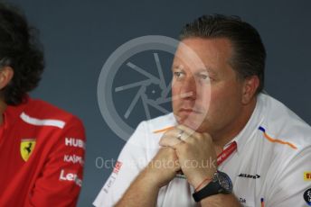 World © Octane Photographic Ltd. Formula 1 - French GP – Friday FIA Team Press Conference. Zak Brown - Executive Director of McLaren Technology Group. Paul Ricard Circuit, La Castellet, France. Friday 21st June 2019.