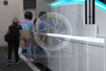 World © Octane Photographic Ltd. Formula 1 – French GP. Paddock. Mercedes AMG Petronas Motorsport AMG F1 W10 EQ Power+ - Lewis Hamilton. Paul Ricard Circuit, La Castellet, France. Friday 21st June 2019.