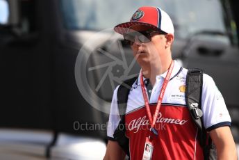 World © Octane Photographic Ltd. Formula 1 – French GP. Paddock. Alfa Romeo Racing C38 – Kimi Raikkonen. Paul Ricard Circuit, La Castellet, France. Friday 21st June 2019.