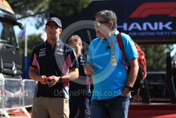 World © Octane Photographic Ltd. Formula 1 – French GP. Paddock. SportPesa Racing Point RP19 - Sergio Perez. Paul Ricard Circuit, La Castellet, France. Saturday 22nd June 2019.