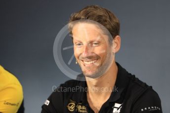 World © Octane Photographic Ltd. Formula 1 – French GP. FIA Drivers Press Conference. Rich Energy Haas F1 Team – Romain Grosjean. Paul Ricard Circuit, La Castellet, France. Thursday 20th June 2019.