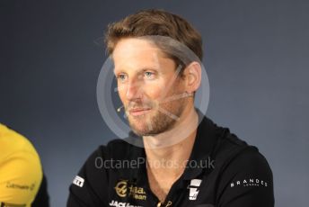 World © Octane Photographic Ltd. Formula 1 – French GP. FIA Drivers Press Conference. Rich Energy Haas F1 Team – Romain Grosjean. Paul Ricard Circuit, La Castellet, France. Thursday 20th June 2019.