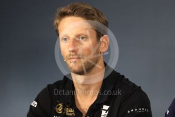 World © Octane Photographic Ltd. Formula 1 – French GP. FIA Drivers Press Conference. Rich Energy Haas F1 Team – Romain Grosjean. Paul Ricard Circuit, La Castellet, France. Thursday 20th June 2019.