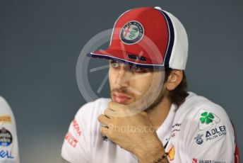 World © Octane Photographic Ltd. Formula 1 – French GP. FIA Drivers Press Conference. Alfa Romeo Racing – Antonio Giovinazzi. Paul Ricard Circuit, La Castellet, France. Thursday 20th June 2019.