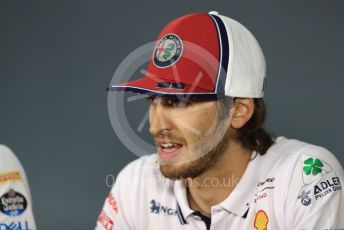 World © Octane Photographic Ltd. Formula 1 – French GP. FIA Drivers Press Conference. Alfa Romeo Racing – Antonio Giovinazzi. Paul Ricard Circuit, La Castellet, France. Thursday 20th June 2019.