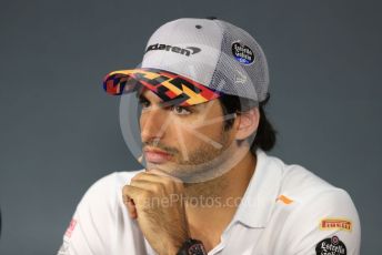 World © Octane Photographic Ltd. Formula 1 – French GP. FIA Drivers Press Conference. McLaren – Carlos Sainz. Paul Ricard Circuit, La Castellet, France. Thursday 20th June 2019.