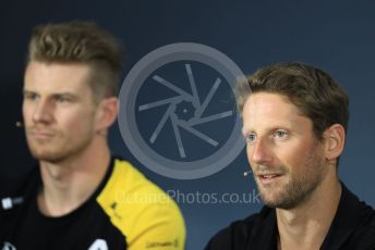 World © Octane Photographic Ltd. Formula 1 – French GP. FIA Drivers Press Conference. Rich Energy Haas F1 Team – Romain Grosjean. Paul Ricard Circuit, La Castellet, France. Thursday 20th June 2019.