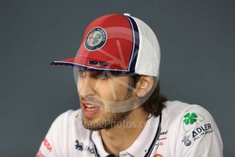 World © Octane Photographic Ltd. Formula 1 – French GP. FIA Drivers Press Conference. Alfa Romeo Racing – Antonio Giovinazzi. Paul Ricard Circuit, La Castellet, France. Thursday 20th June 2019.