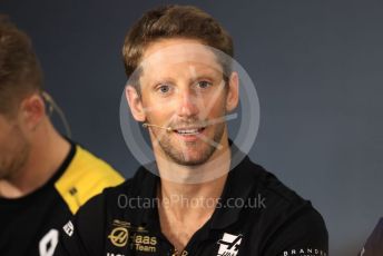 World © Octane Photographic Ltd. Formula 1 – French GP. FIA Drivers Press Conference. Rich Energy Haas F1 Team – Romain Grosjean. Paul Ricard Circuit, La Castellet, France. Thursday 20th June 2019.