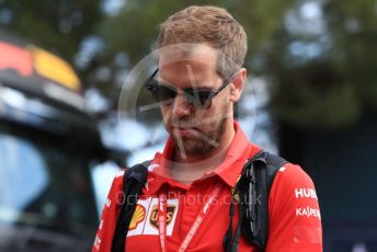 World © Octane Photographic Ltd. Formula 1 – French GP. Paddock. Scuderia Ferrari SF90 – Sebastian Vettel. Paul Ricard Circuit, La Castellet, France. Thursday 20th June 2019.