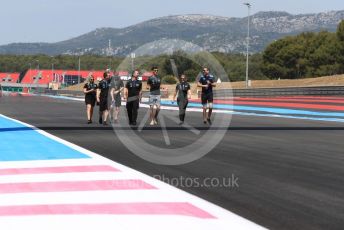 World © Octane Photographic Ltd. Formula 1 – French GP. Track walk. ROKiT Williams Racing FW 42 – George Russell and Nicholas Latifi. Paul Ricard Circuit, La Castellet, France. Thursday 20th June 2019.