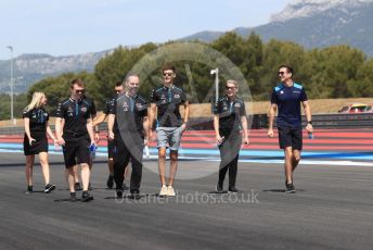 World © Octane Photographic Ltd. Formula 1 – French GP. Track walk. ROKiT Williams Racing FW 42 – George Russell and Nicholas Latifi. Paul Ricard Circuit, La Castellet, France. Thursday 20th June 2019.