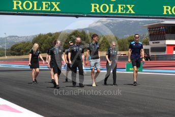 World © Octane Photographic Ltd. Formula 1 – French GP. Track walk. ROKiT Williams Racing FW 42 – George Russell and Nicholas Latifi. Paul Ricard Circuit, La Castellet, France. Thursday 20th June 2019.