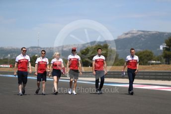 World © Octane Photographic Ltd. Formula 1 – French GP. Track Walk. Alfa Romeo Racing C38 – Antonio Giovinazzi. Paul Ricard Circuit, La Castellet, France. Thursday 20th June 2019.
