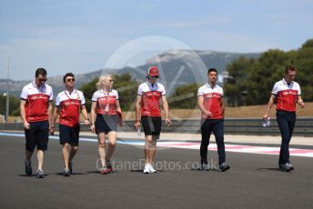 World © Octane Photographic Ltd. Formula 1 – French GP. Track Walk. Alfa Romeo Racing C38 – Antonio Giovinazzi. Paul Ricard Circuit, La Castellet, France. Thursday 20th June 2019.