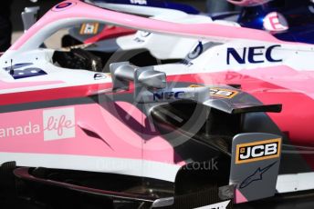 World © Octane Photographic Ltd. Formula 1 – French GP. Pit Lane. SportPesa Racing Point RP19. Paul Ricard Circuit, La Castellet, France. Thursday 20th June 2019.