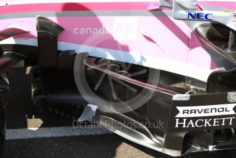 World © Octane Photographic Ltd. Formula 1 – French GP. Pit Lane. SportPesa Racing Point RP19. Paul Ricard Circuit, La Castellet, France. Thursday 20th June 2019.