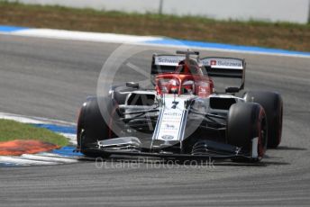 World © Octane Photographic Ltd. Formula 1 – German GP - Qualifying. Alfa Romeo Racing C38 – Kimi Raikkonen. Hockenheimring, Hockenheim, Germany. Saturday 27th July 2019.