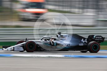 World © Octane Photographic Ltd. Formula 1 – German GP - Qualifying. Mercedes AMG Petronas Motorsport AMG F1 W10 EQ Power+ - Lewis Hamilton. Hockenheimring, Hockenheim, Germany. Saturday 27th July 2019.