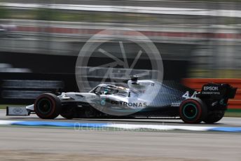 World © Octane Photographic Ltd. Formula 1 – German GP - Qualifying. Mercedes AMG Petronas Motorsport AMG F1 W10 EQ Power+ - Lewis Hamilton. Hockenheimring, Hockenheim, Germany. Saturday 27th July 2019.