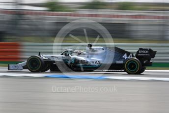 World © Octane Photographic Ltd. Formula 1 – German GP - Qualifying. Mercedes AMG Petronas Motorsport AMG F1 W10 EQ Power+ - Lewis Hamilton. Hockenheimring, Hockenheim, Germany. Saturday 27th July 2019.