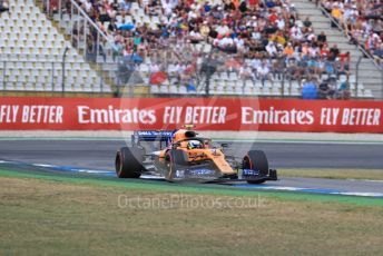 World © Octane Photographic Ltd. Formula 1 – German GP - Qualifying. McLaren MCL34 – Lando Norris. Hockenheimring, Hockenheim, Germany. Saturday 27th July 2019.