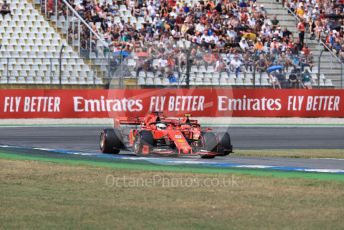 World © Octane Photographic Ltd. Formula 1 – German GP - Qualifying. Scuderia Ferrari SF90 – Sebastian Vettel and Charles Leclerc. Hockenheimring, Hockenheim, Germany. Saturday 27th July 2019.