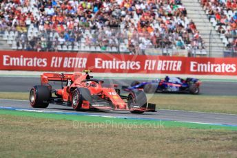 World © Octane Photographic Ltd. Formula 1 – German GP - Qualifying. Scuderia Ferrari SF90 – Charles Leclerc and Scuderia Toro Rosso STR14 – Daniil Kvyat. Hockenheimring, Hockenheim, Germany. Saturday 27th July 2019.