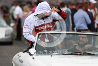 World © Octane Photographic Ltd. Formula 1 – German GP - Drivers Parade. Alfa Romeo Racing C38 – Kimi Raikkonen. Hockenheimring, Hockenheim, Germany. Sunday 28th July 2019.