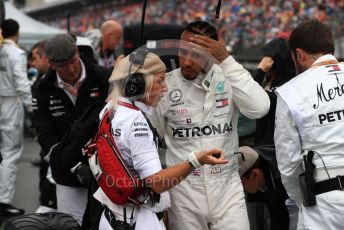 World © Octane Photographic Ltd. Formula 1 – German GP - Grid. Mercedes AMG Petronas Motorsport AMG F1 W10 EQ Power+ - Lewis Hamilton. Hockenheimring, Hockenheim, Germany. Sunday 28th July 2019.