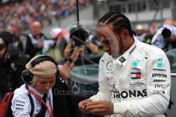 World © Octane Photographic Ltd. Formula 1 – German GP - Grid. Mercedes AMG Petronas Motorsport AMG F1 W10 EQ Power+ - Lewis Hamilton. Hockenheimring, Hockenheim, Germany. Sunday 28th July 2019.