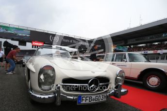 World © Octane Photographic Ltd. Formula 1 – German GP - Drivers Parade, Classic Mercedes waiting to Lewis Hamilton and Valtteri Bottas. Hockenheimring, Hockenheim, Germany. Sunday 28th July 2019.