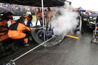 World © Octane Photographic Ltd. Formula 1 – German GP - Grid. McLaren MCL34 – Lando Norris. Hockenheimring, Hockenheim, Germany. Sunday 28th July 2019.