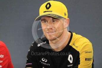 World © Octane Photographic Ltd. Formula 1 – German GP. FIA Drivers Press Conference. Renault Sport F1 Team – Nico Hulkenberg. Hockenheimring, Hockenheim, Germany. Thursday 25th July 2019.
